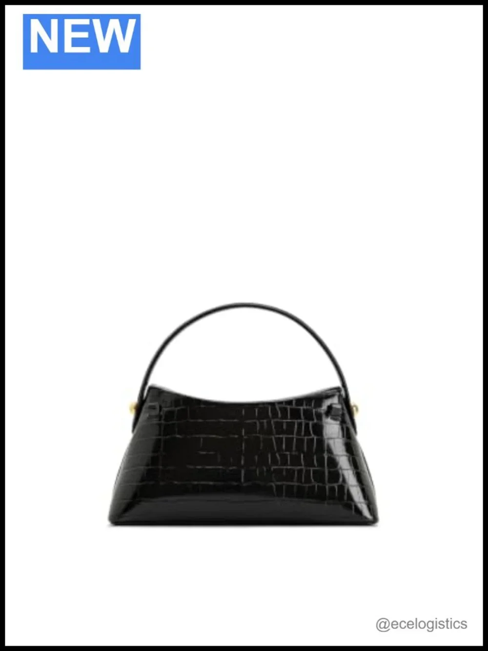 Croc-Embossed Vegan Leather Top Handle Bag Crossbody Satchel